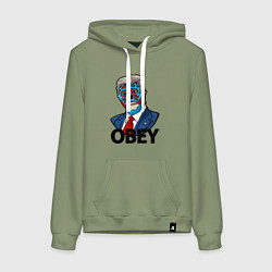 Женская толстовка-худи Trump obey