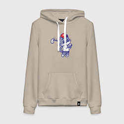 Женская толстовка-худи Котёнок гольфист