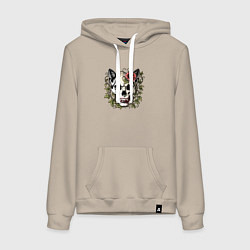 Женская толстовка-худи Череп человека кота
