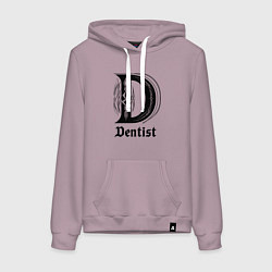 Женская толстовка-худи D - dentist