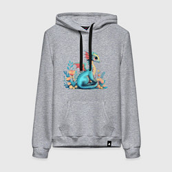 Женская толстовка-худи Бирюзовый дракон