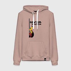 Женская толстовка-худи Муза хаоса рок