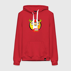 Толстовка-худи хлопковая женская Сорвиголова Кик Бутовски, цвет: красный