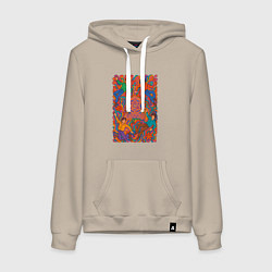 Женская толстовка-худи Astro психоделический рисунок