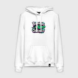 Женская толстовка-худи Бомбардиро крокодило в стиле граффити