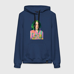 Женская толстовка-худи Билли Айлиш коллаж