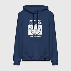 Женская толстовка-худи Поверхность никогда - убежище навсегда