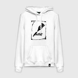 Женская толстовка-худи Кисть художника