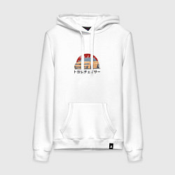 Женская толстовка-худи Toyota Chaser - рисунок и иероглифы