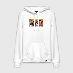 Женская толстовка-худи Художниик друзья