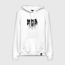 Женская толстовка-худи MMA боец черной краской