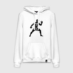 Женская толстовка-худи Антуражный тайский боксер