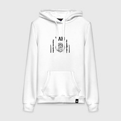 Женская толстовка-худи Чаю воскресения мертвым ангел черный