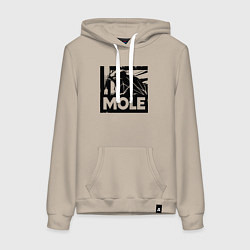 Женская толстовка-худи Крот в стиле граффити