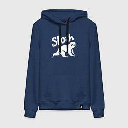 Женская толстовка-худи Граффити ленивец