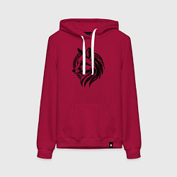 Женская толстовка-худи Лисий логотип