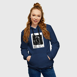 Толстовка-худи хлопковая женская Джон Джонс постер, цвет: тёмно-синий — фото 2