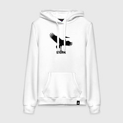 Женская толстовка-худи Аист граффити