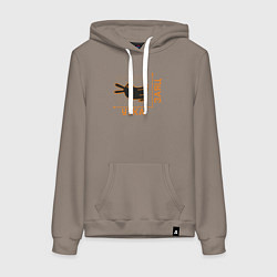 Женская толстовка-худи Утка-заяц