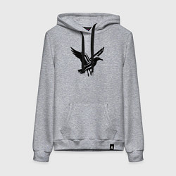 Женская толстовка-худи Летящая чайка