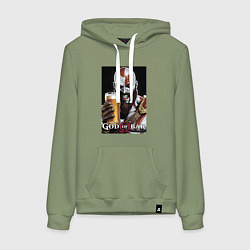 Женская толстовка-худи Kratos - god of bar