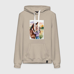 Женская толстовка-худи Обними меня крепче