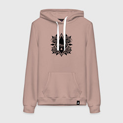 Женская толстовка-худи Розы и пики