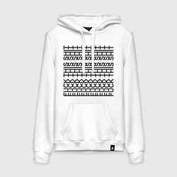 Женская толстовка-худи Fuck this shit pattern