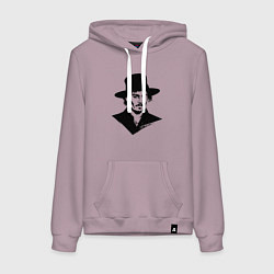 Женская толстовка-худи Джонни Депп в шляпе