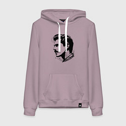 Женская толстовка-худи Фредди Меркьюри в профиль