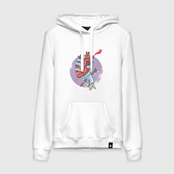 Женская толстовка-худи Сердце в руке зомби