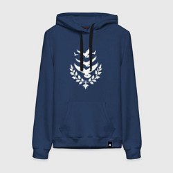 Женская толстовка-худи Пять серебряных птиц Чебоксар