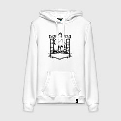 Женская толстовка-худи Верблюд у стен крепости Челябинск