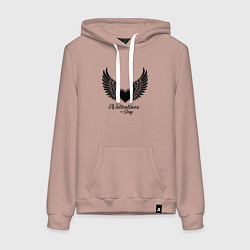 Женская толстовка-худи Крылья любви: День святого Валентина