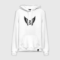 Женская толстовка-худи Крылатая буква а