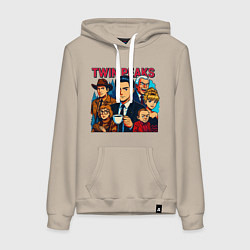 Женская толстовка-худи Twin Peaks Multi