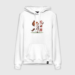 Женская толстовка-худи Иго-го каратист