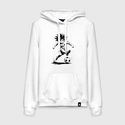 Женская толстовка-худи Футбольная атака аниме