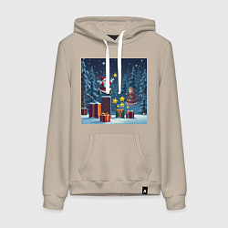 Женская толстовка-худи Дед Морозио и Принцесса Снегурочка: вперёд за звёз