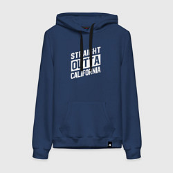 Женская толстовка-худи Прямиком из Калифорнии