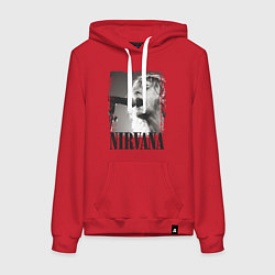 Женская толстовка-худи Кобейн поет