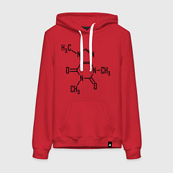 Женская толстовка-худи Кофеин формула