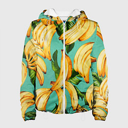 Куртка с капюшоном женская Банан, цвет: 3D-белый