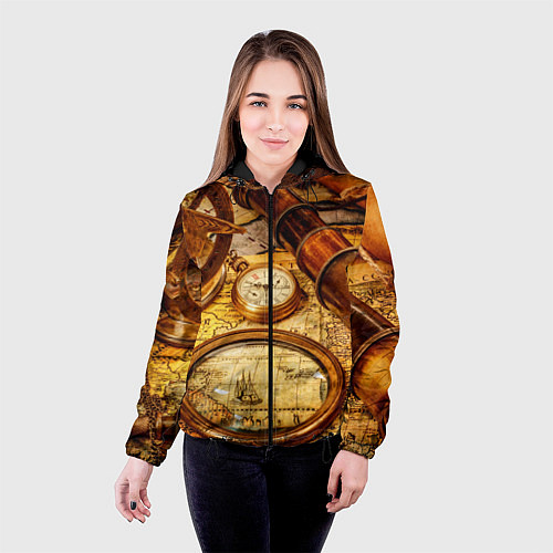 Женская куртка Древнее путешествие / 3D-Черный – фото 4