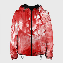 Женская куртка Кровь акварельная на Хеллоуин