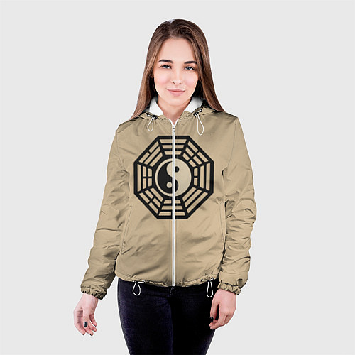 Женская куртка Символ гармонии / 3D-Белый – фото 4