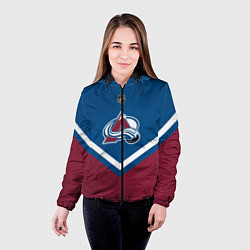 Куртка с капюшоном женская NHL: Colorado Avalanche, цвет: 3D-черный — фото 2