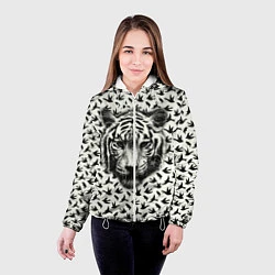 Куртка с капюшоном женская Tiger Dreams, цвет: 3D-белый — фото 2
