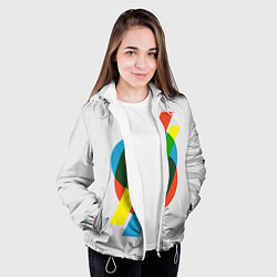 Куртка с капюшоном женская 69, цвет: 3D-белый — фото 2
