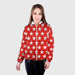 Куртка с капюшоном женская STAR, цвет: 3D-белый — фото 2